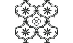 Samolepicí podlahové čtverce Classic Floor Ornament 274-5052